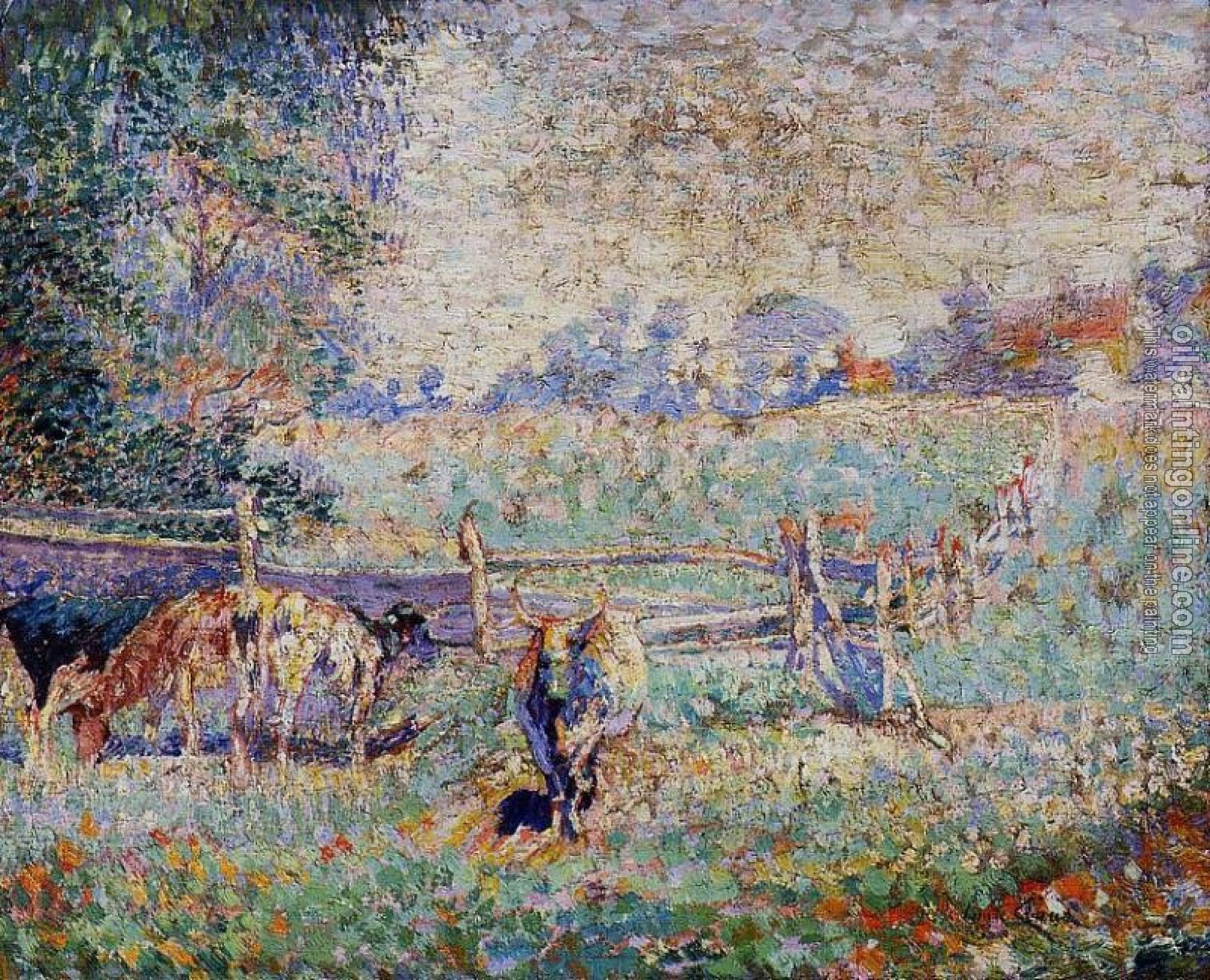 Emile Claus - Cows in the Pasture